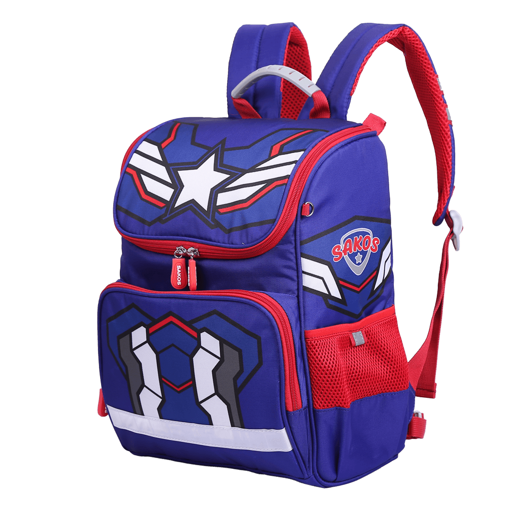 Balo trẻ em Sakos Simple xanh dương Star Hero Balo trẻ em Sakos Simple xanh dương Star Hero